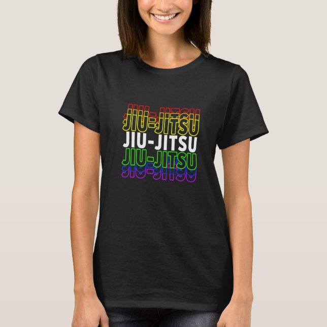 Camiseta Colorido Jiu Jitsu Martial Arts Mma Fighter Japane (Frente)
