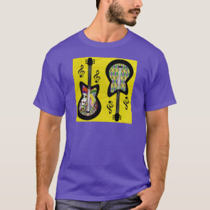 Camiseta Colorido Mardi Gras Guitars