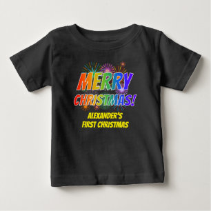 Camiseta Colorido "NATAL MERRY!", Fireworks, nome