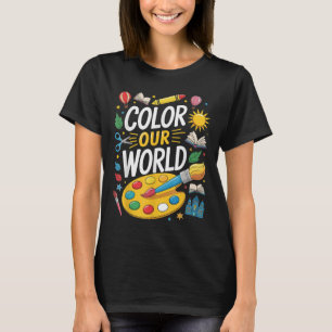 Camiseta Colorido Nossa Leitura Mundial de Verão de 2025 Pi