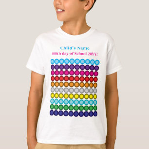 Camiseta Colorido Personalizado 100º Dia da Escola