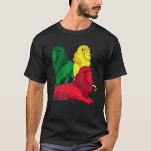 Camiseta Colorido Rei Animal Zoo Animal Africa Safari Lion