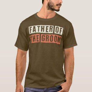 Camiseta Colorido Retro Divertido Pai do Noivo Dizendo Sar
