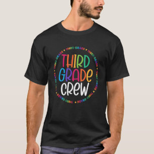 Camiseta Colorido Tripulação de Terceiro Grau na Escola de