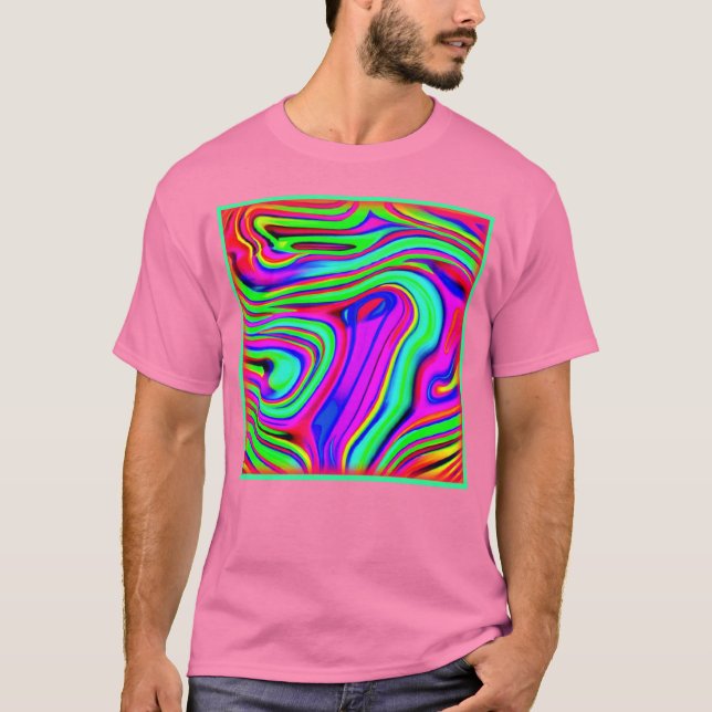 Camiseta Coloridos Padrões Neon. Comprar Agora (Frente)