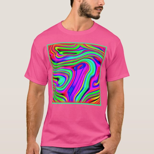 Camiseta Coloridos Padrões Neon. Comprar Agora (Frente)