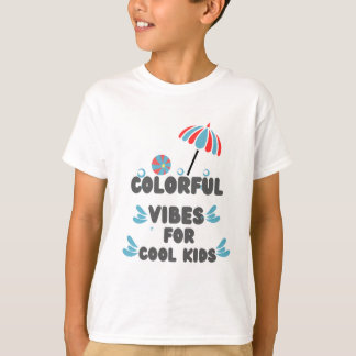 Camiseta Coloridos Vibes Guarda-chuvas Tee#crianças t shirt