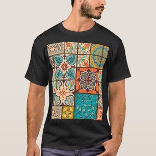 Camiseta Colorir Azulejo Majolica Islâmica