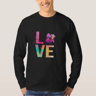 Camiseta Colorir Quebra-cabeça de serra de Jigsera Mãe Queb