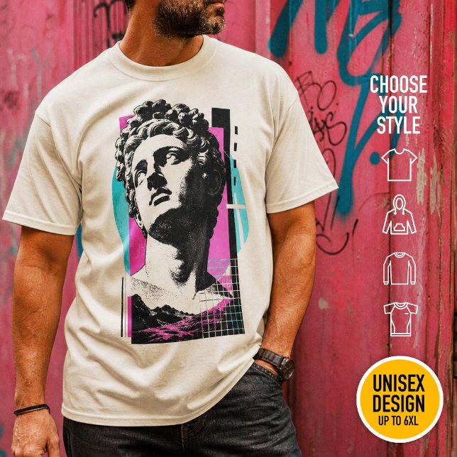 Camiseta Colossenses Synthwave Moderno Cristão Retro Grid (Choose your shirt style & color, for men & women up to 6XL oversized sizes. Lightweight, heavyweight)