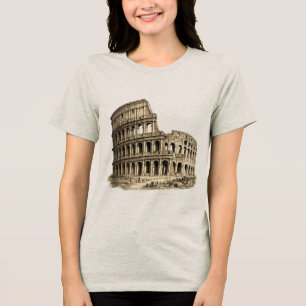 Camiseta Colosseo Romano Antigo Coliseu Gravura