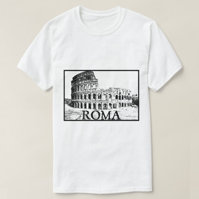 Camiseta Colosseum romano (Frente do Design)