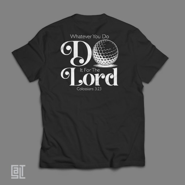 Camiseta Colossians 3:23 Golf - Christian Golfer Bible (Criador carregado)