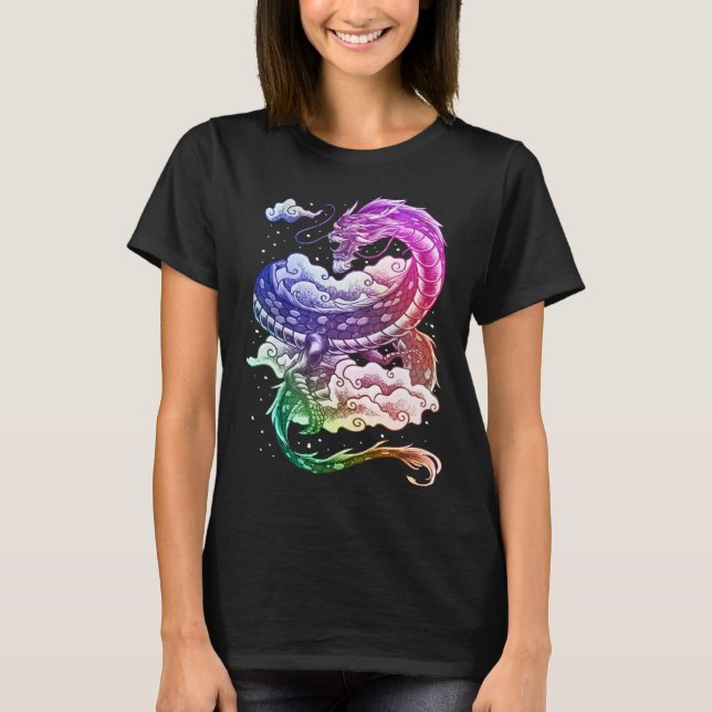 Camiseta Coloured Japanese tradition dragon (Frente)