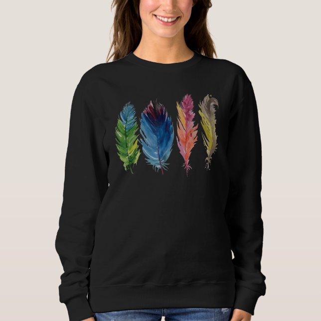 Camiseta Colourful bird feathers (Frente)