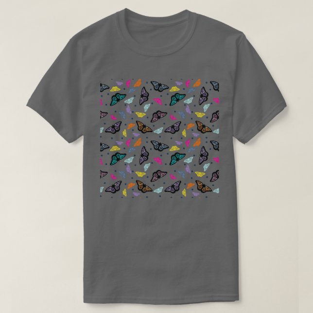 Camiseta Colourful Butterfly 8 (Frente do Design)