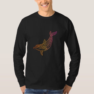 Camiseta Colourful dolphin  beautiful mandala animal Caribb