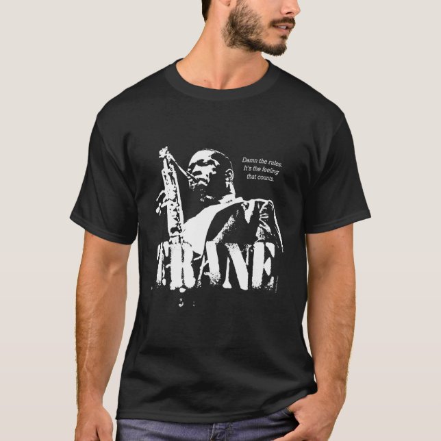 Camiseta Coltrane Jazz Sabedoria Musicista Saxofonista de 1 (Frente)
