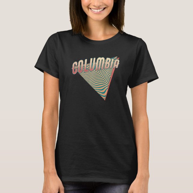 Camiseta Columbia Missouri Throwback Retro (Frente)