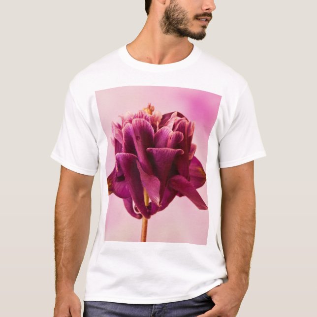 Camiseta Columbina Rosa Burgundy (Frente)