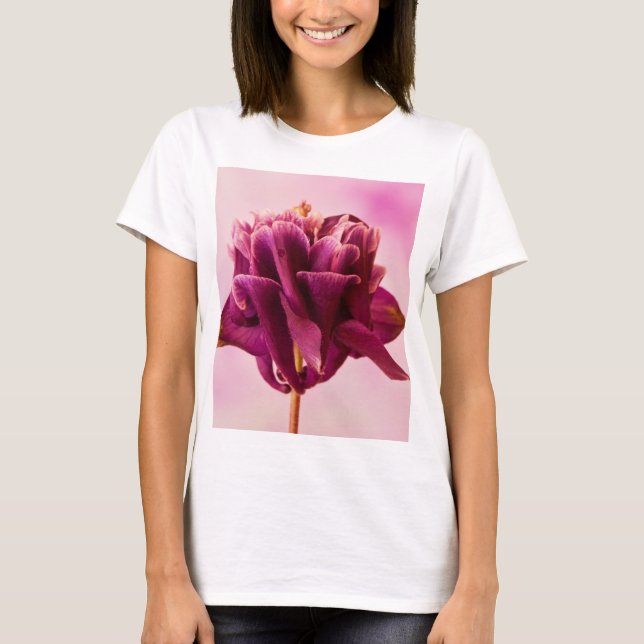 Camiseta Columbina Rosa Burgundy (Frente)