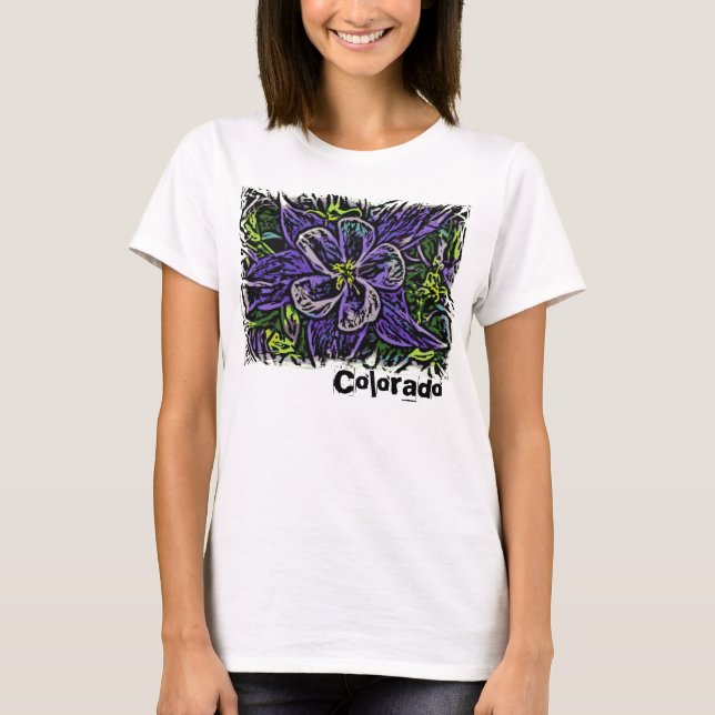 Camiseta Columbine, moça do Colorado (Frente)