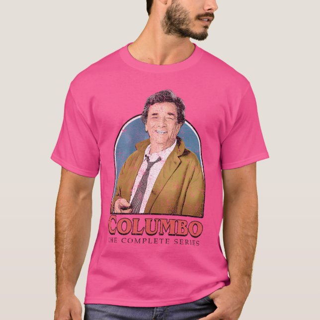 Camiseta Columbo, Crianças Vintage Da Série Completa (Frente)