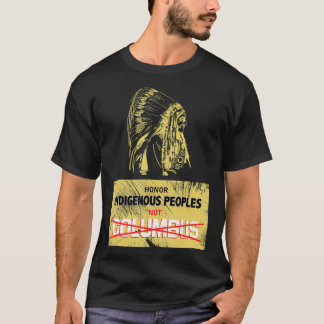 Camiseta Columbus Day 1492 ou celebra no Indígenas dos EUA