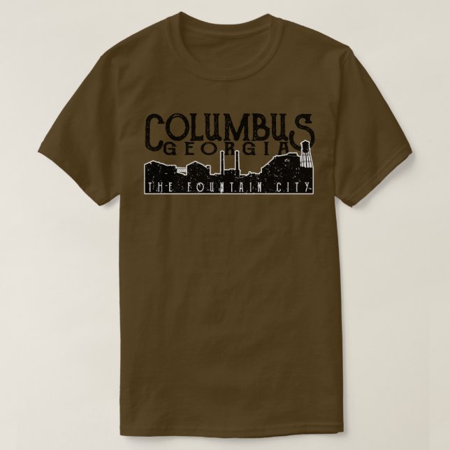 Camiseta Columbus Georgia A Cidade Da Fonte (Frente do Design)