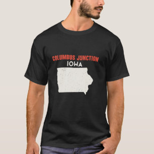 Camiseta Columbus Junction Iowa EUA State America Viagem Io