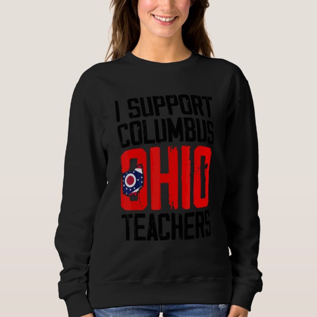Camiseta Columbus Ohio Apoio Greve de Professores Escolares (Frente)