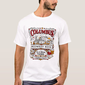 Camiseta cOLUMBUS oHIO mEIO-oESTE aGRADEVEL pESSOAS tEMA