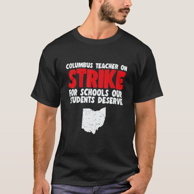 Camiseta Columbus Ohio School Teachers Strikee OH Teacher (Frente)