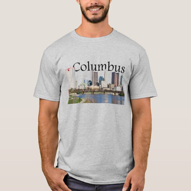 Camiseta Columbus Ohio Skyline (Frente)