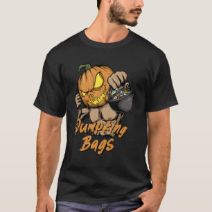 Camiseta Coluna de Bombas do Bolsas Workout Halloween Gym B