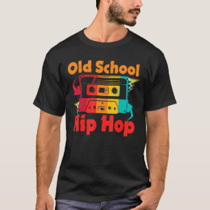Camiseta Coluna de Grafite da Escola Antiga Retro Hip Hop 8