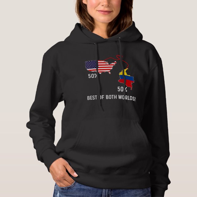 Camiseta Coluna de Mapa Combinado de Metade Americana da Ba (Frente)