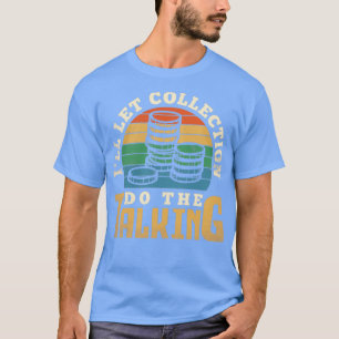 Camiseta Coluna de Moedas Numismáticas Numismática