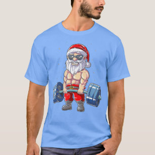 Camiseta Coluna de Natal Santa Claus