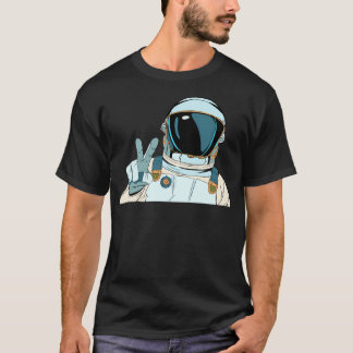 Camiseta Coluna de Pop astronauta