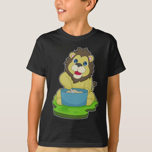 Camiseta Coluna de pote de Leão (Frente)