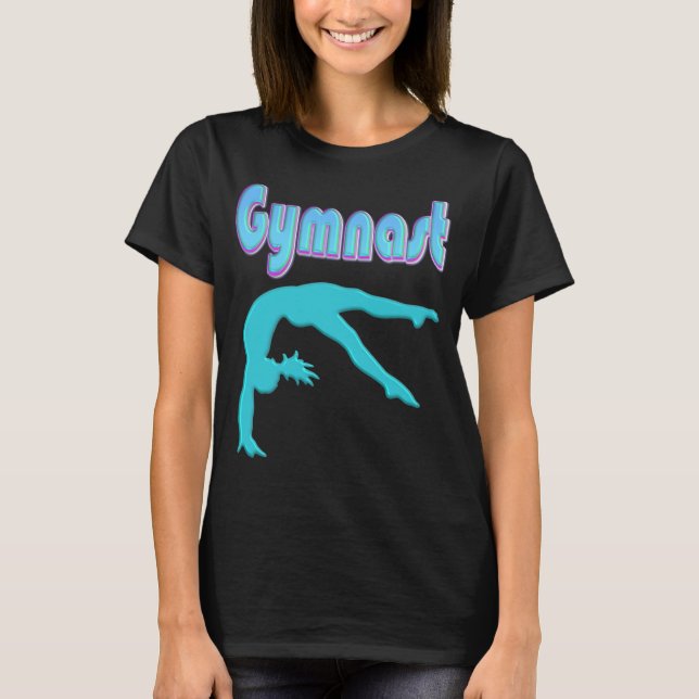 Camiseta Coluna do Gymnast Back Handspring Passo Para Fora  (Frente)