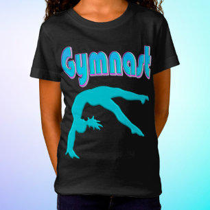 Camiseta Coluna do Gymnast Back Handspring Passo Para Fora
