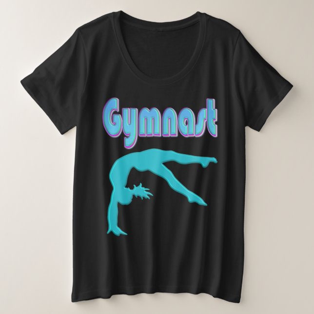 Camiseta Coluna do Gymnast Back Handspring Passo Para Fora  (Frente do Design)
