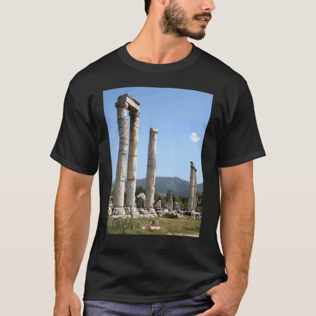 Camiseta Colunas Iônicas Do Templo De Afrodisi Afrodite (Frente)