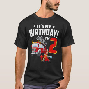Camiseta Com 2 anos, é o meu segundo aniversário-Disparador