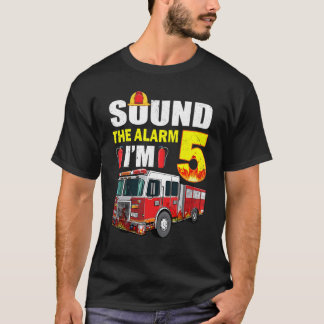 Camiseta Com 5 anos, é o meu filho 5 de Aniversário.