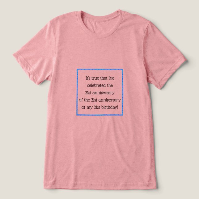 Camiseta Com 63 anos ou mais (Design frontal)