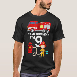 Camiseta Com 9 anos, é o meu quarto aniversário.