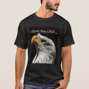 Camiseta com a águia impressão Eagle Love Animal Eagl